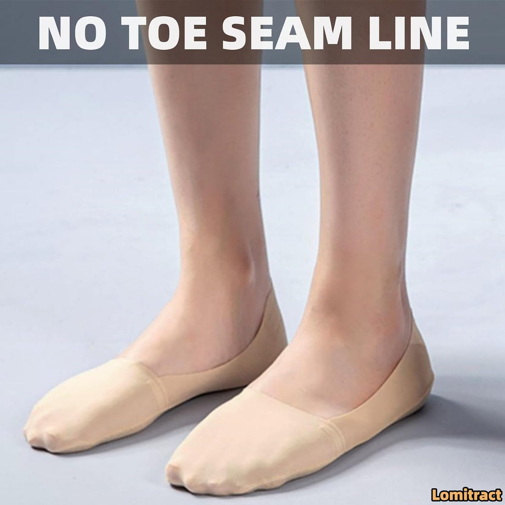 Lomitract Thin No Show Socks (Women 5-12), Made of Ice Silk Surface on the Surface & Cotton on the Bottom