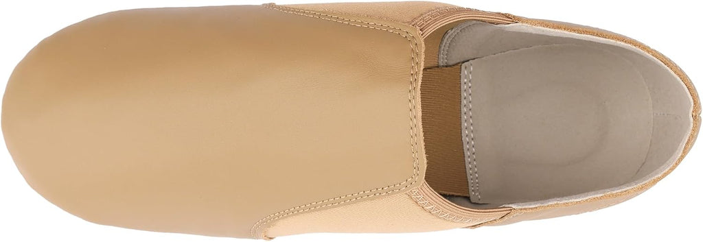 Linodes Leather Upper Jazz Shoe Slip-on for Women and Men's Dance Shoes | Genuine leather, Slip on, Unisex, EVA sole, Split sole, Elastic, Snug fit, Arch support, Flexible, Breathable, Lightweight