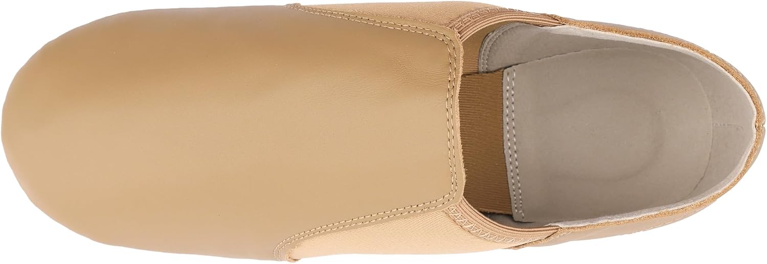 Linodes Leather Upper Jazz Shoe Slip-on for Women and Men's Dance Shoes | Genuine leather, Slip on, Unisex, EVA sole, Split sole, Elastic, Snug fit, Arch support, Flexible, Breathable, Lightweight