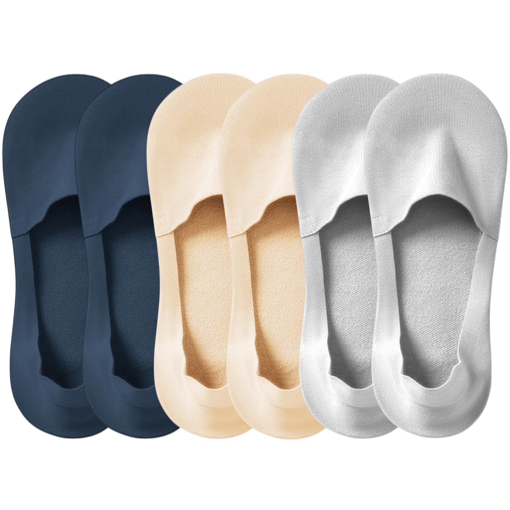 Lomitract Thin No Show Socks (Women 5-12), Made of Ice Silk Surface on the Surface & Cotton on the Bottom