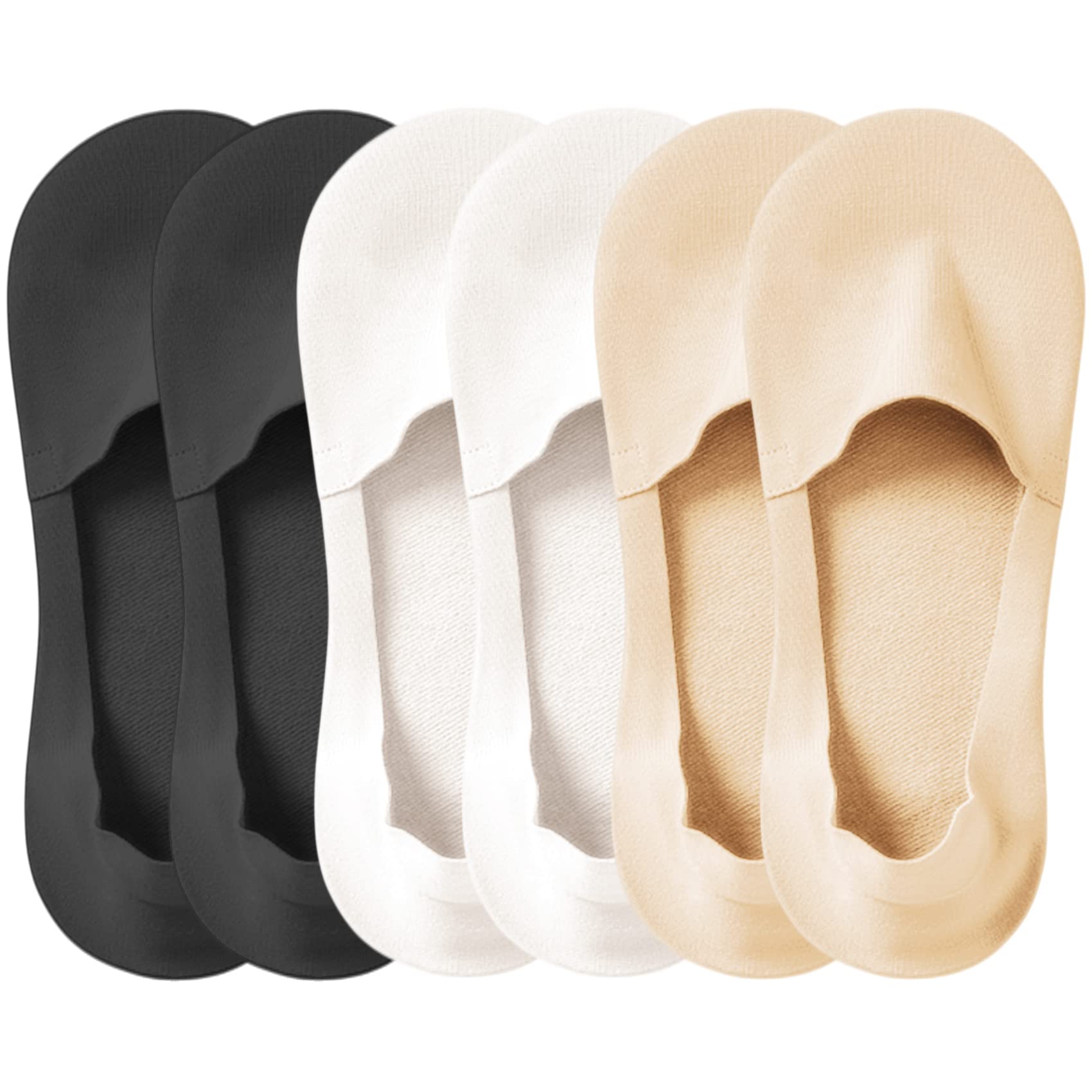 Lomitract Thin No Show Socks (Women 5-12), Made of Ice Silk Surface on the Surface & Cotton on the Bottom