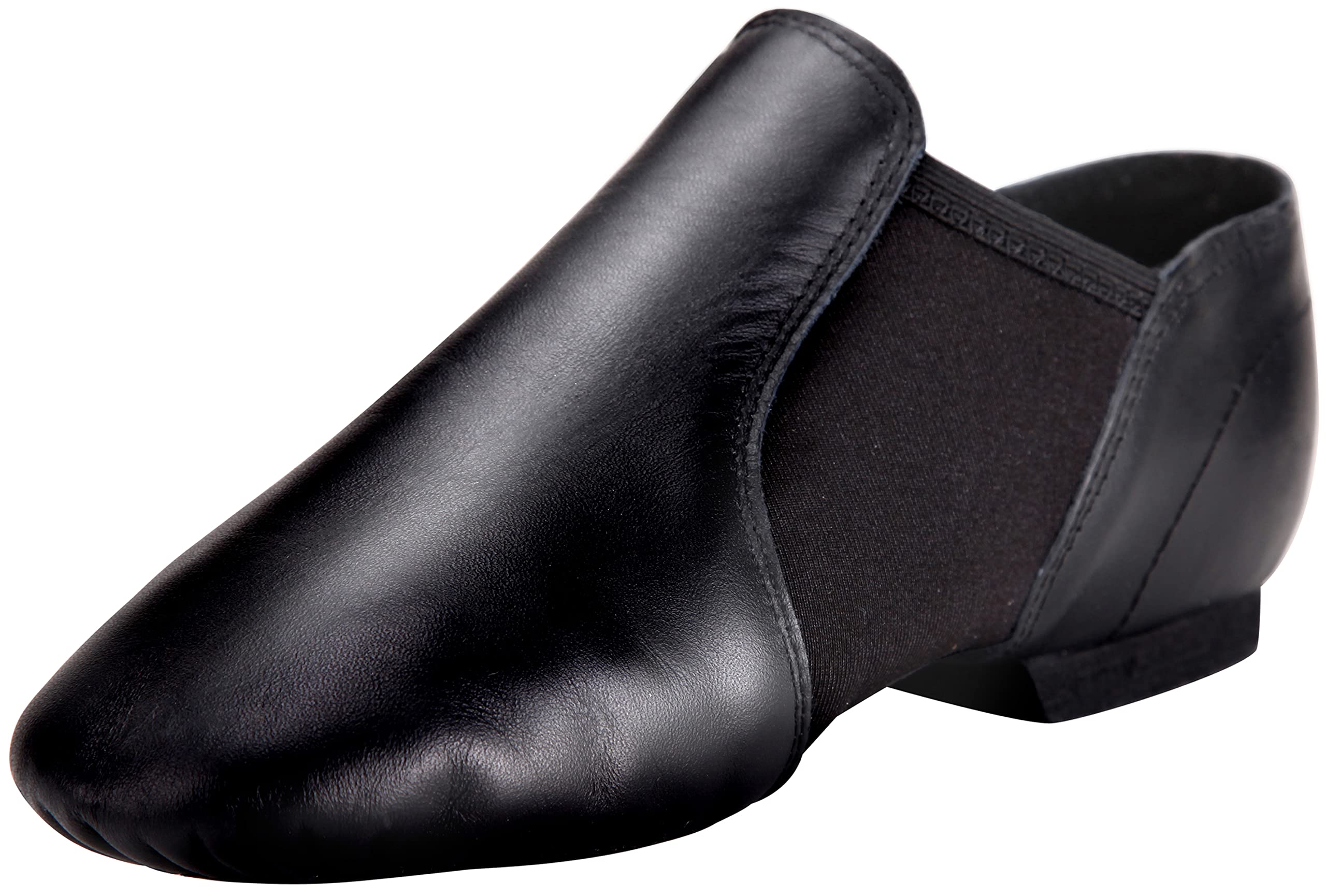 Linodes Leather Upper Jazz Shoe Slip-on for Women and Men's Dance Shoes | Genuine leather, Slip on, Unisex, EVA sole, Split sole, Elastic, Snug fit, Arch support, Flexible, Breathable, Lightweight